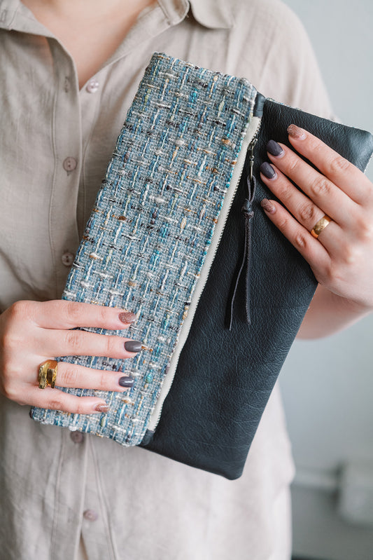 Ahlam Leather Clutch