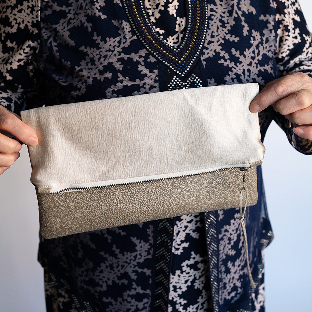 Ahlam Leather Clutch