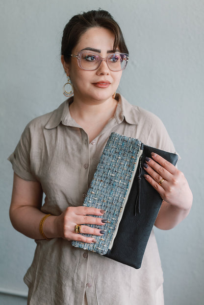 Ahlam Leather Clutch