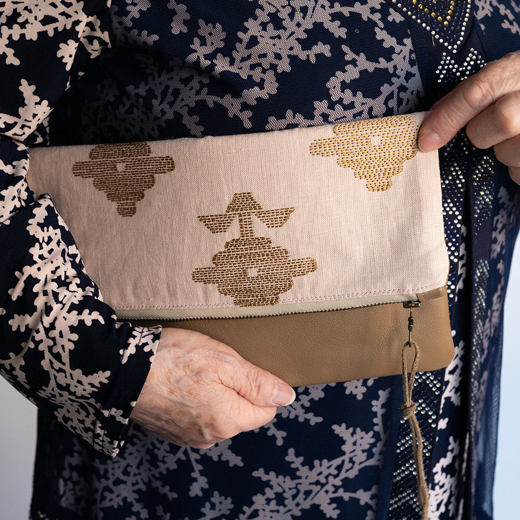 Ahlam Leather Clutch